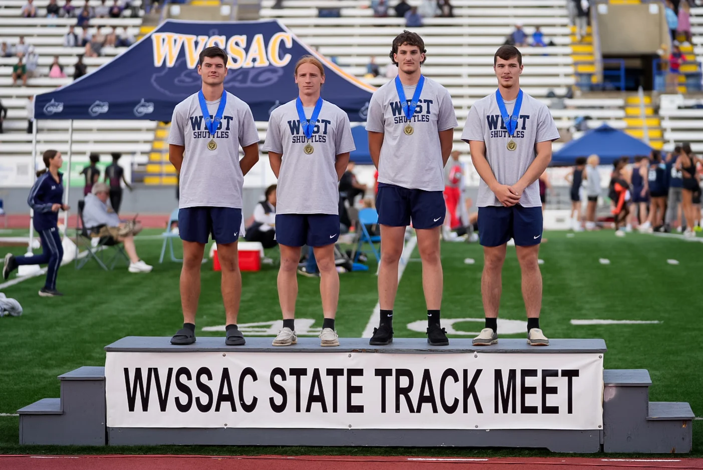 State Track Meet: Greenbrier West sets new Class A shuttle relay record to claim state championship