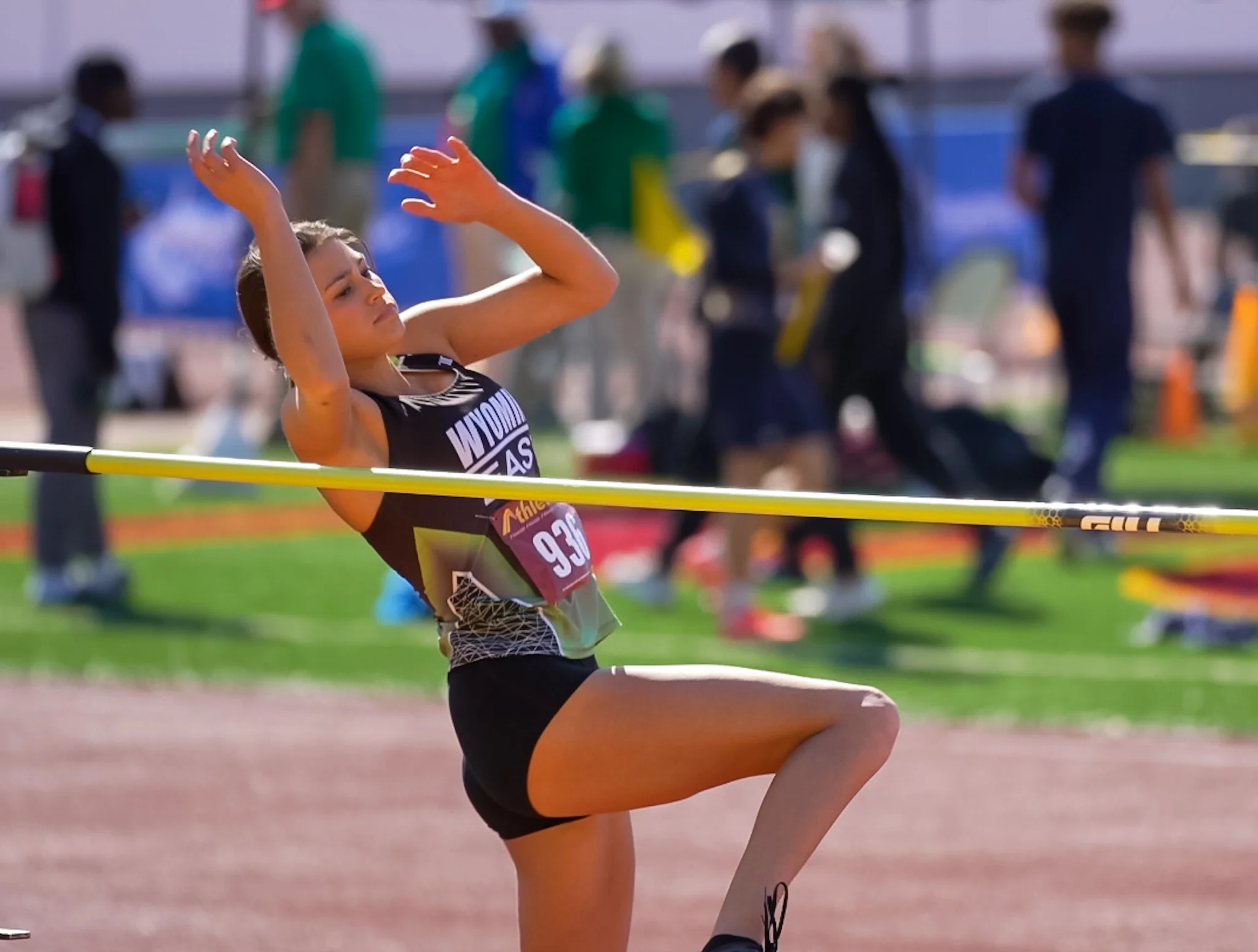 State Track Meet: Wyoming East’s Abi Baker claims historic Class A high jump title