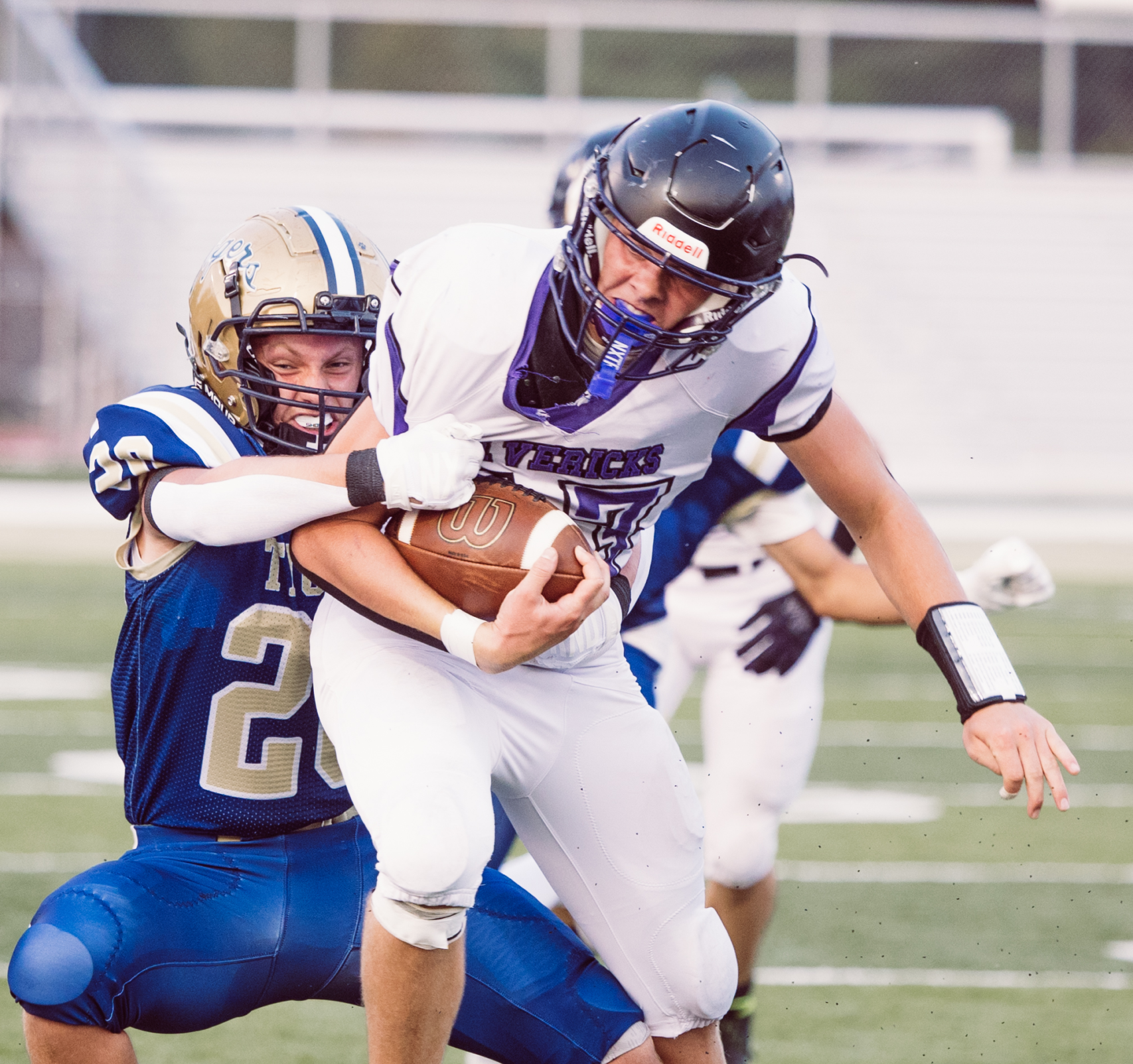 Prep Football: Mann’s big night leads James Monroe past Liberty
