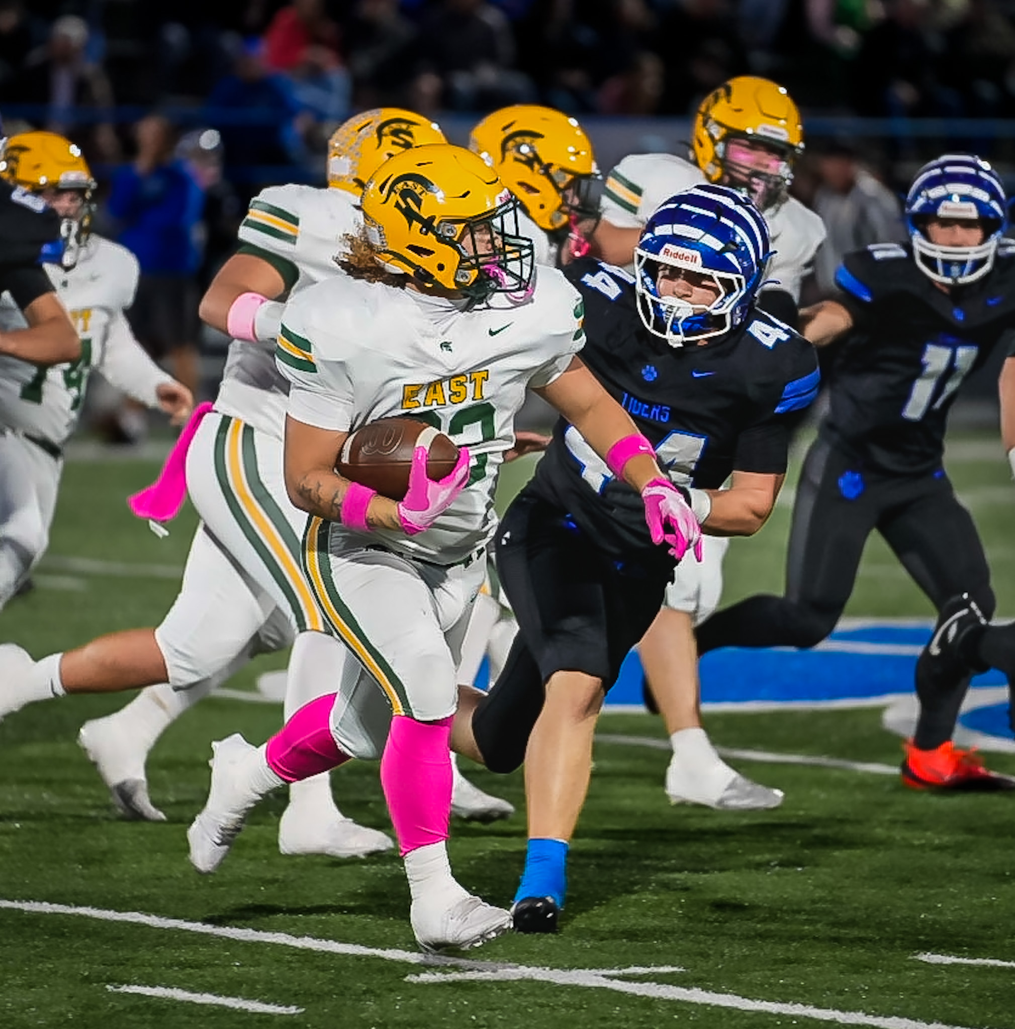 Prep Football: Godfrey’s record night sends Greenbrier East past Nicholas County