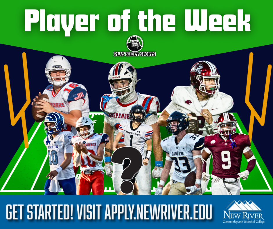 Cast your vote for the Week 9 New River Community and Technical College Player of the Week